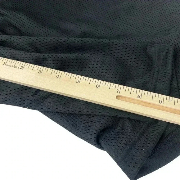 DSG POCKETLESS MESH SHORTS MENS SIZE XXL PURE BLACK ATHLETIC DRAWSTRING ATHLETE - Picture 6 of 10